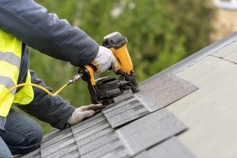 Professional asphalt roof repair